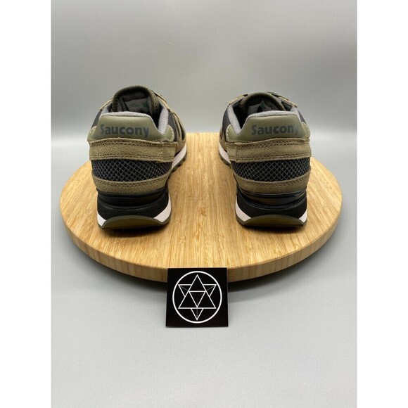 Saucony Shadow Shoes Mens 8.5 Green Black Running Sneakers Trainer Low - Picture 4 of 12